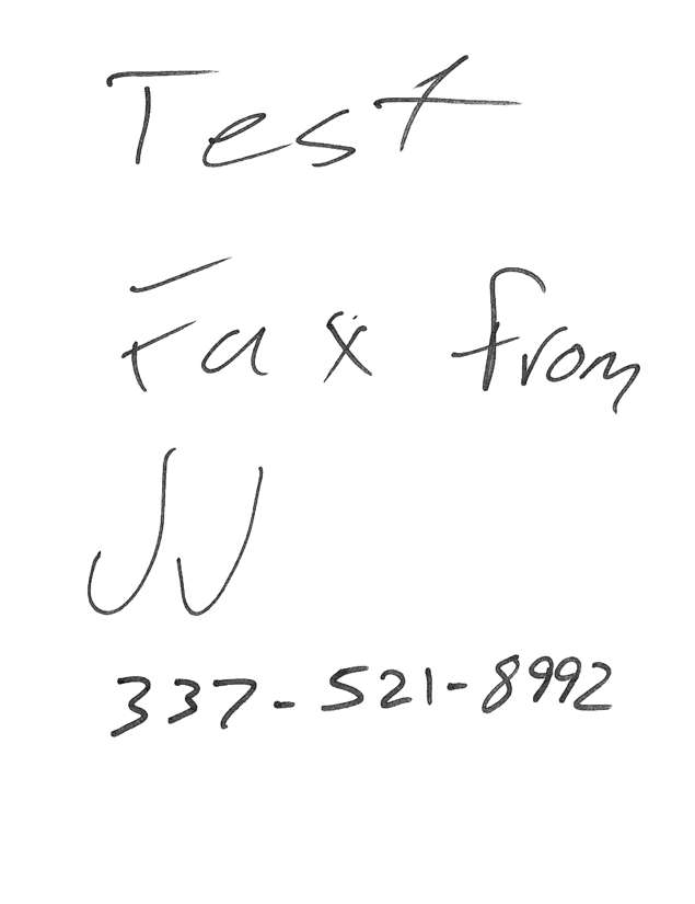 Fax page