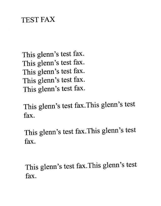 Fax page