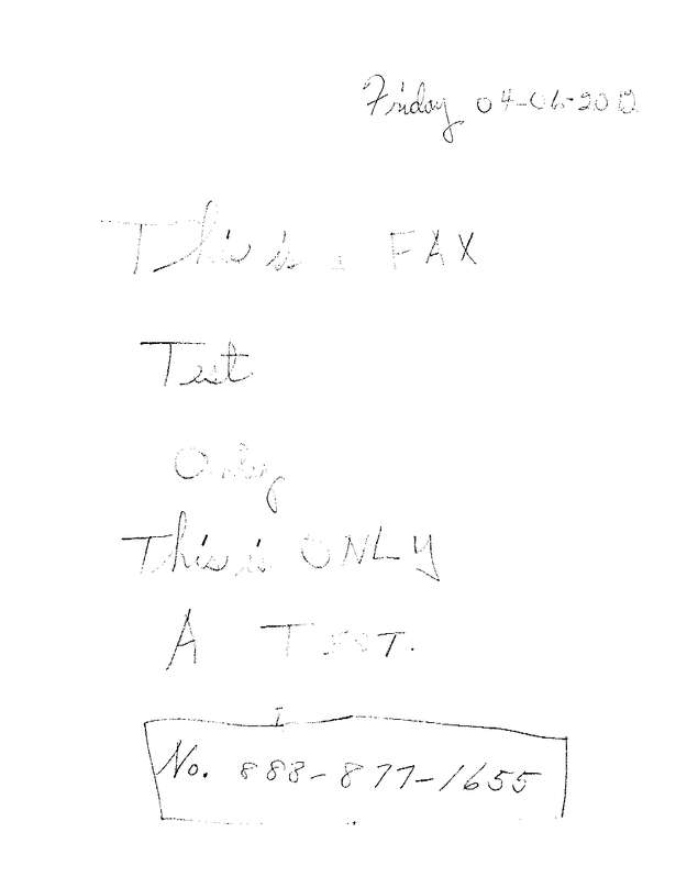 Fax page