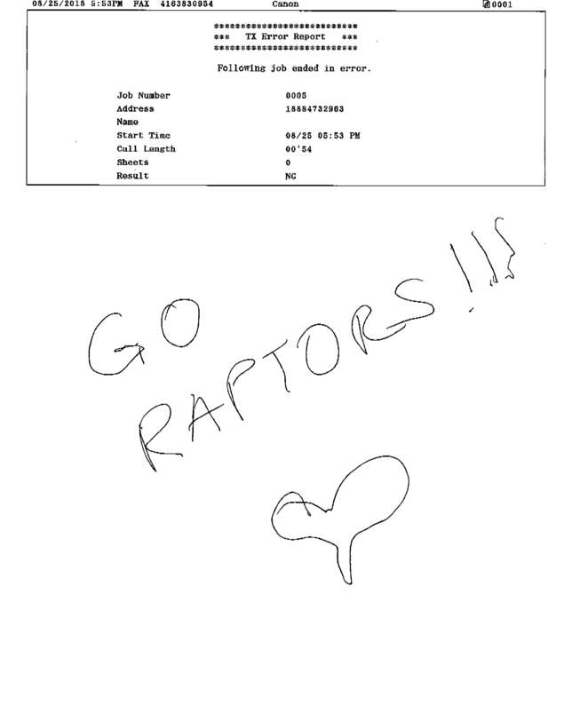 Fax page