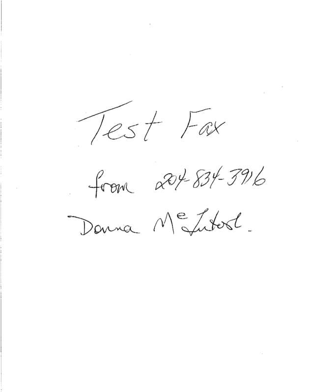 Fax page