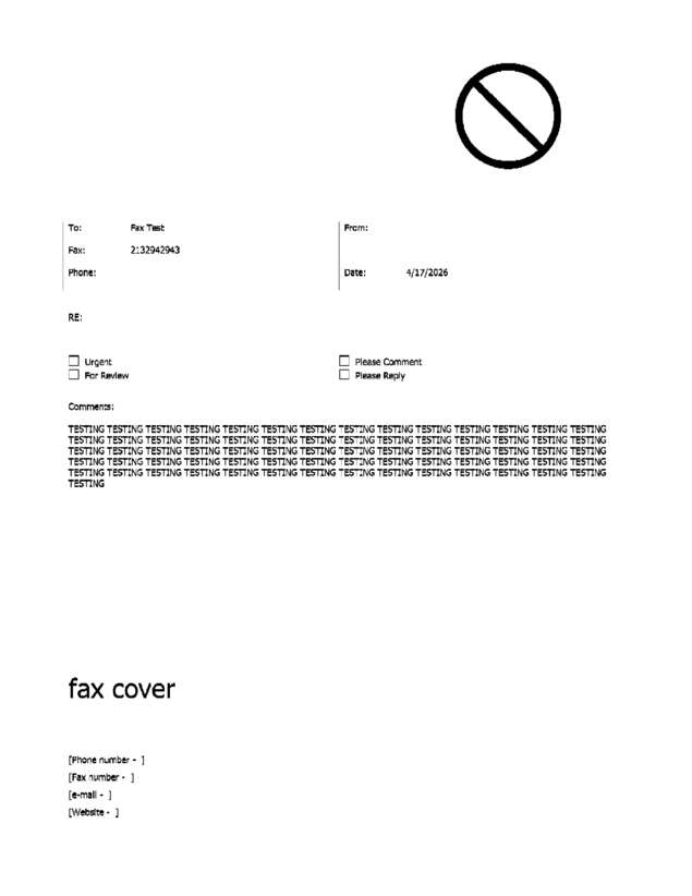 fax page