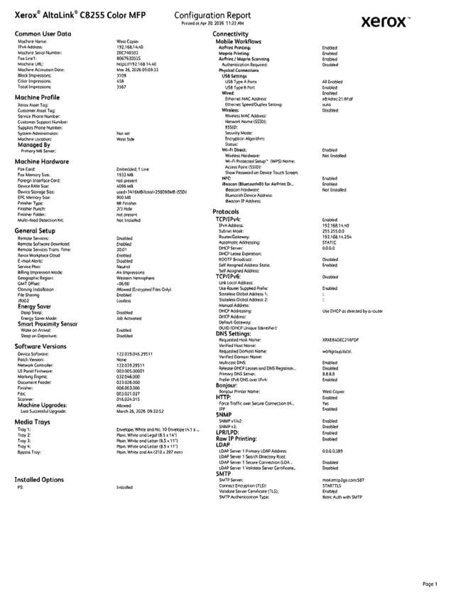fax page