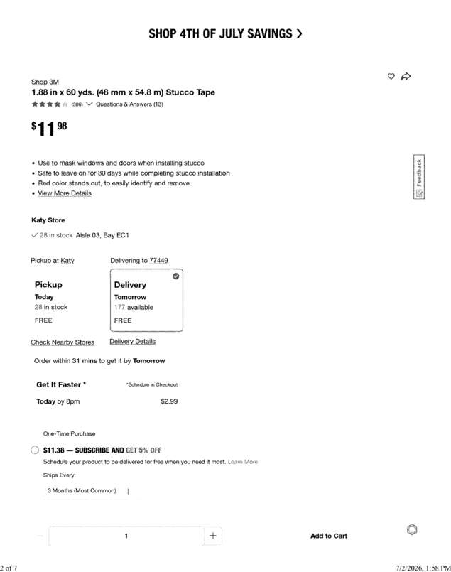 Fax page