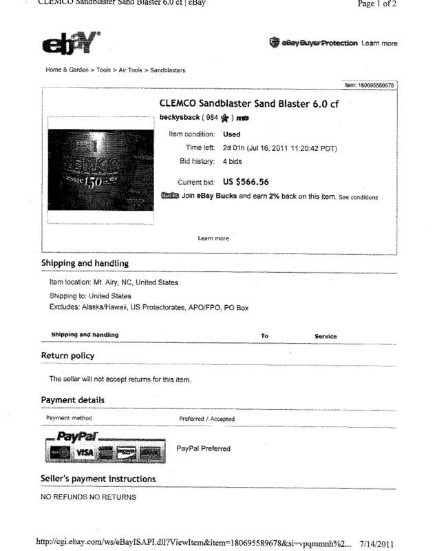 Fax page