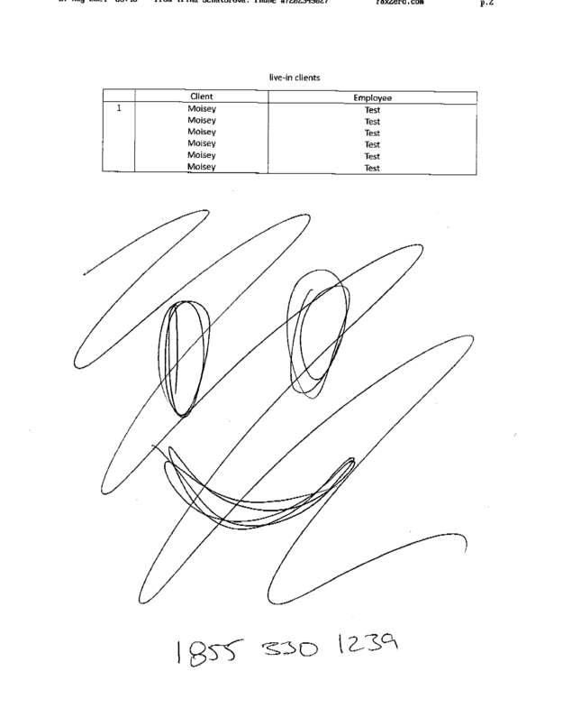 Fax page