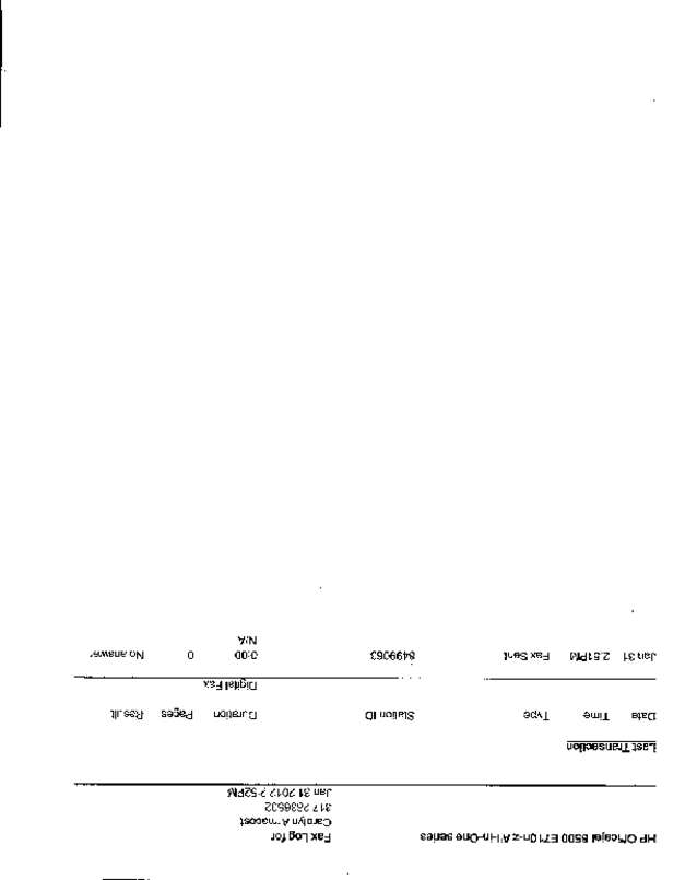 Fax page