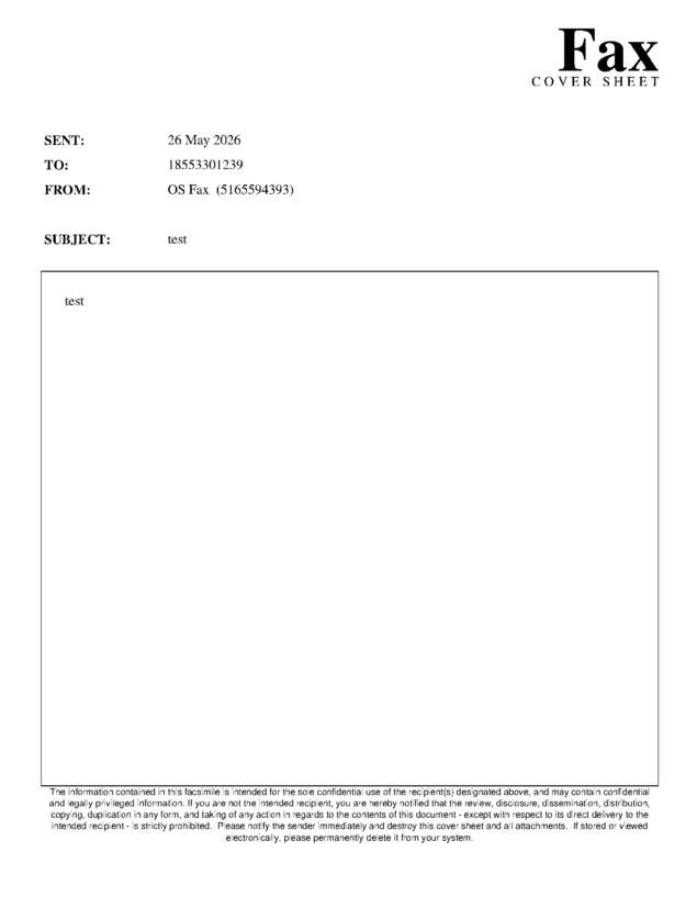 fax page