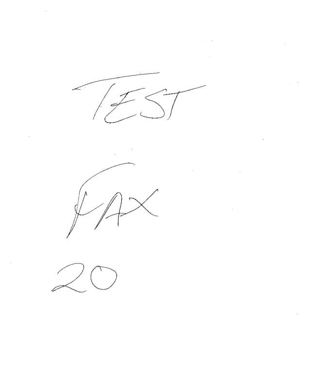 Fax page