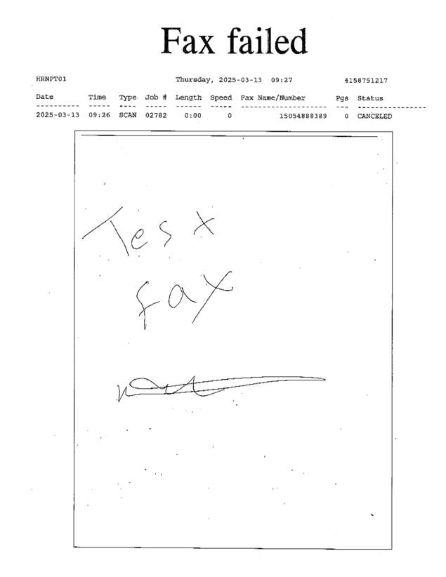 fax page