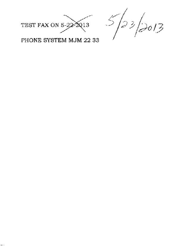 Fax page
