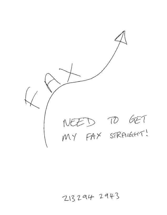 Fax page