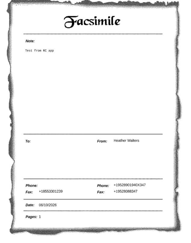 fax page