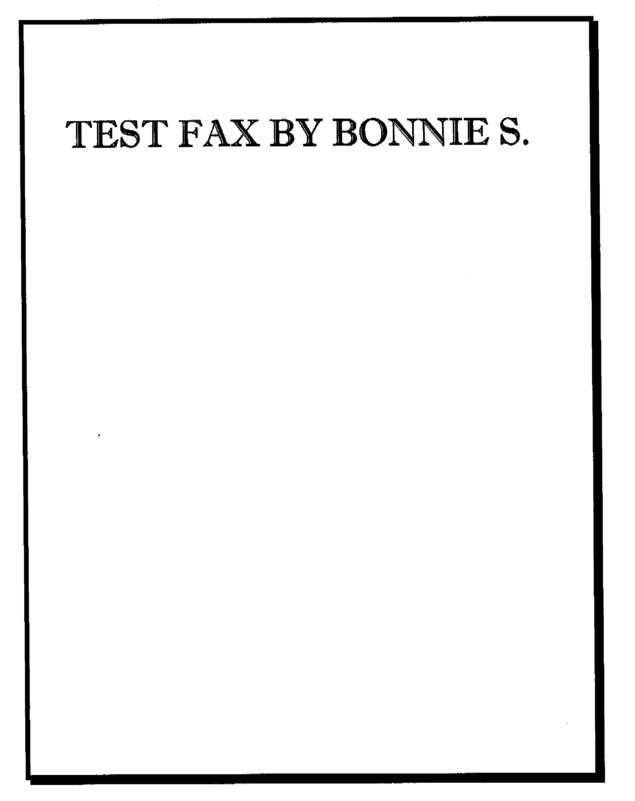 fax page