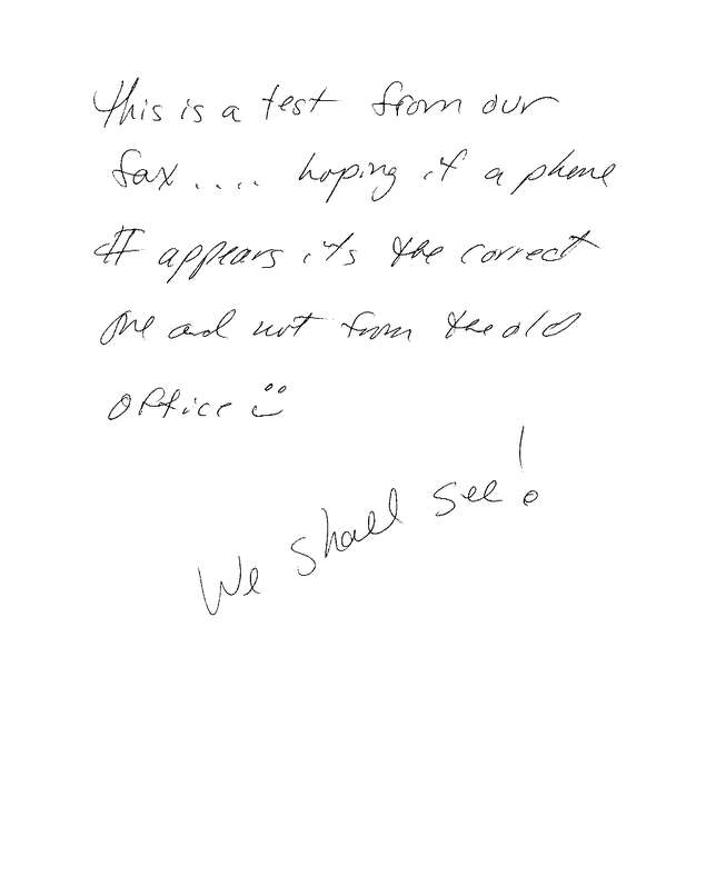 Fax page