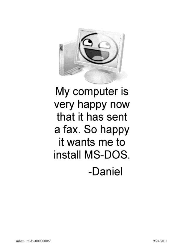 Fax page