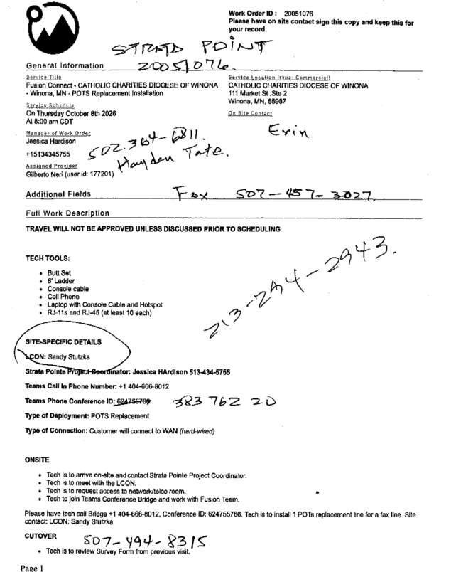 fax page