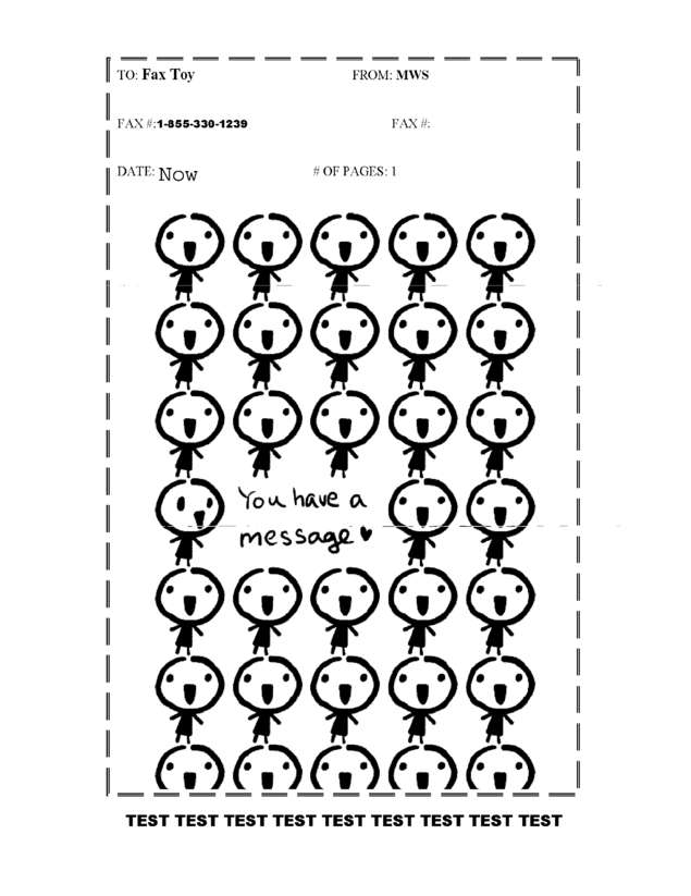 Fax page