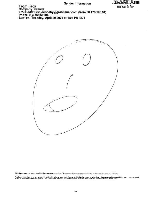 Fax page