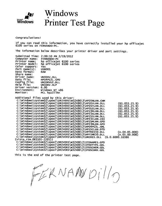 Fax page