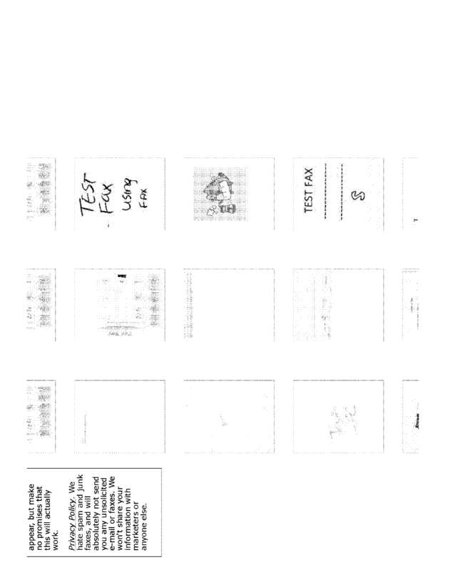 Fax page