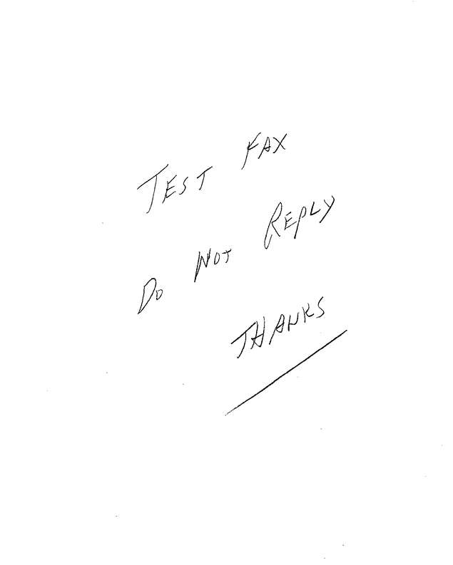 Fax page