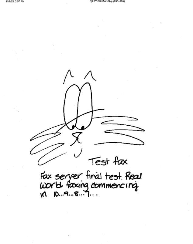 fax page