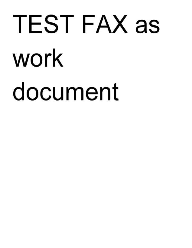 Fax page