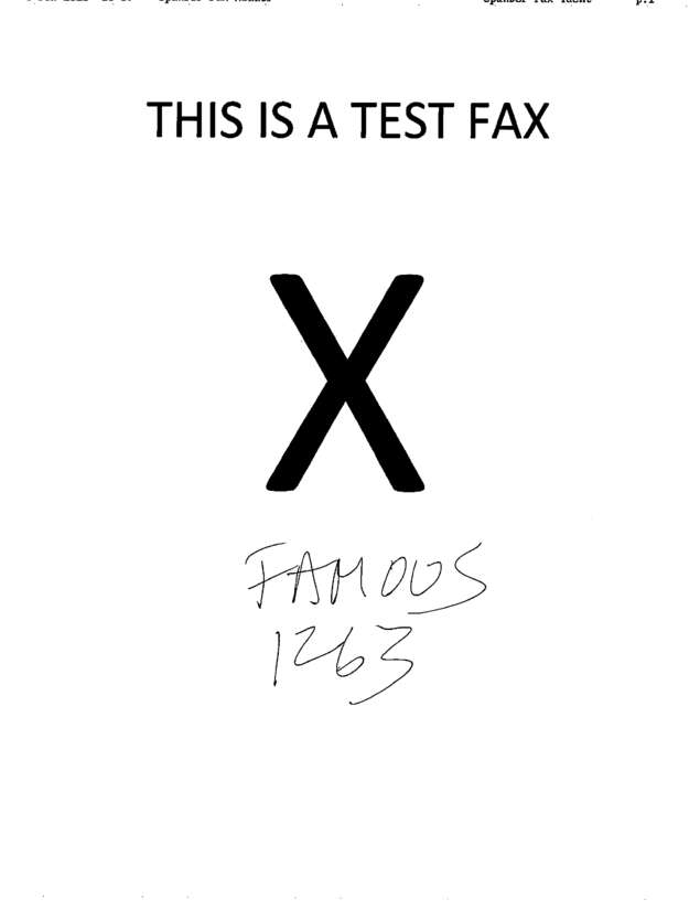 fax page