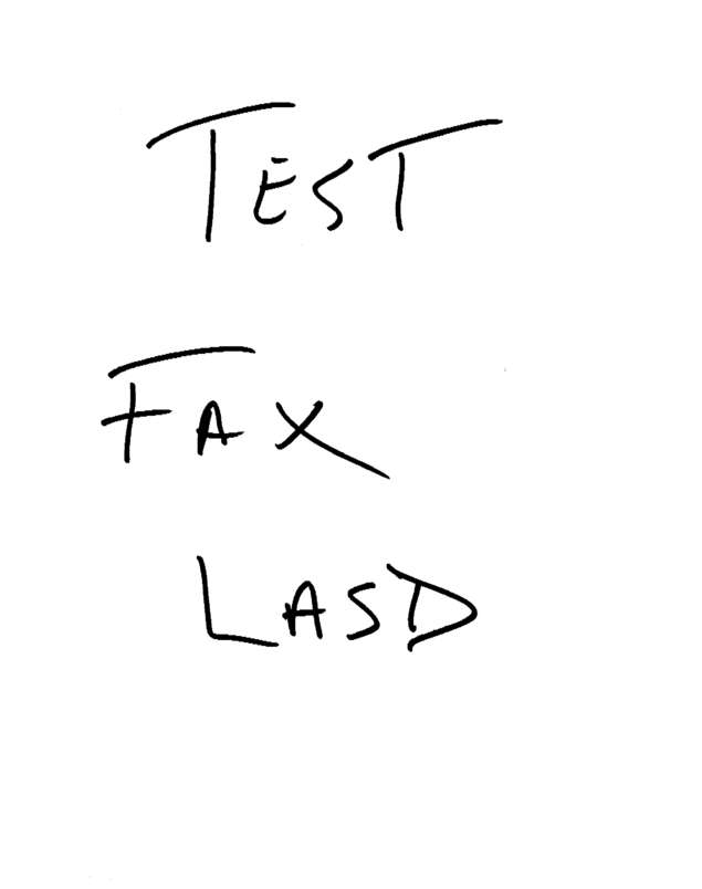 Fax page