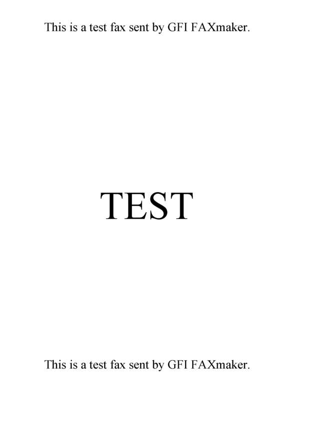 Fax page