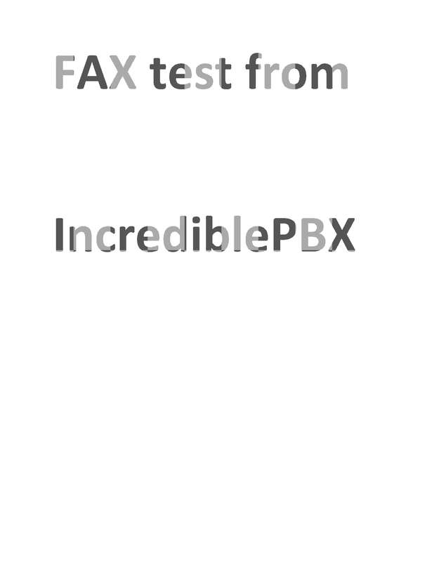 Fax page