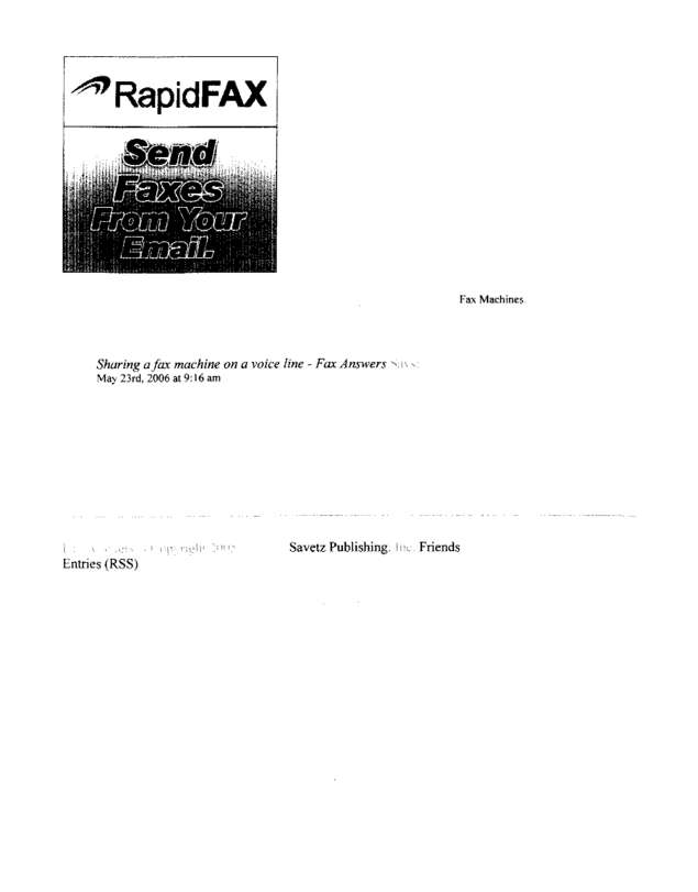 Fax page