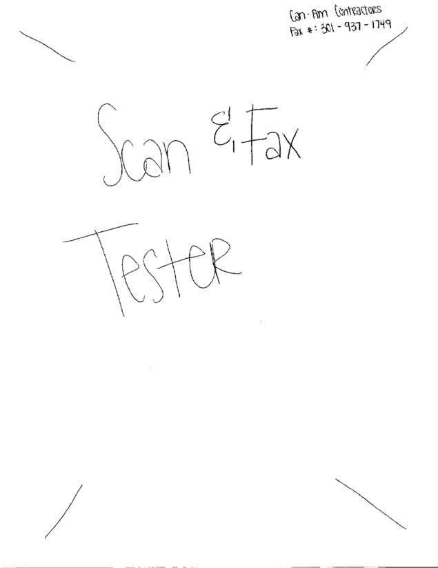 Fax page