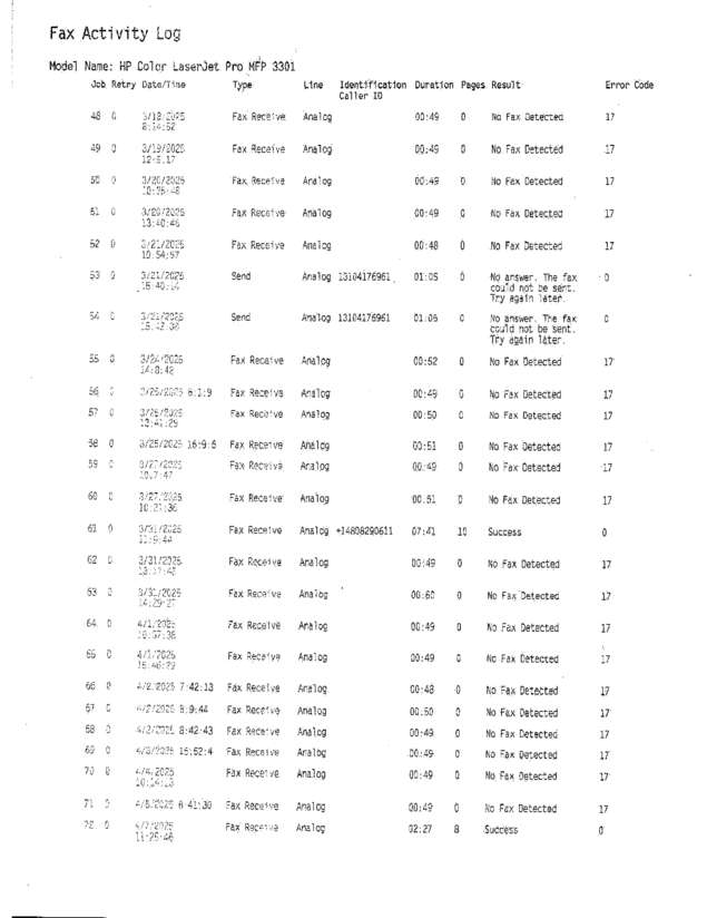 fax page