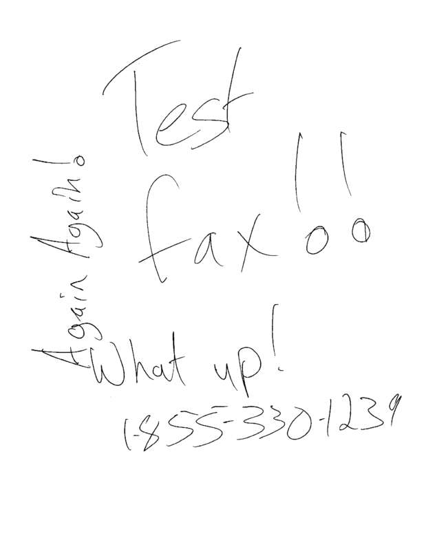 Fax page