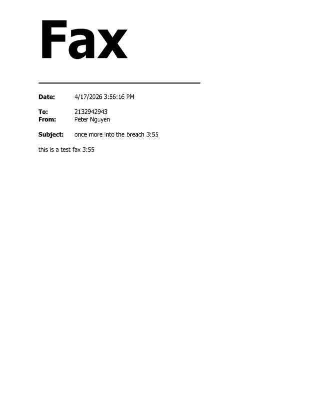 fax page