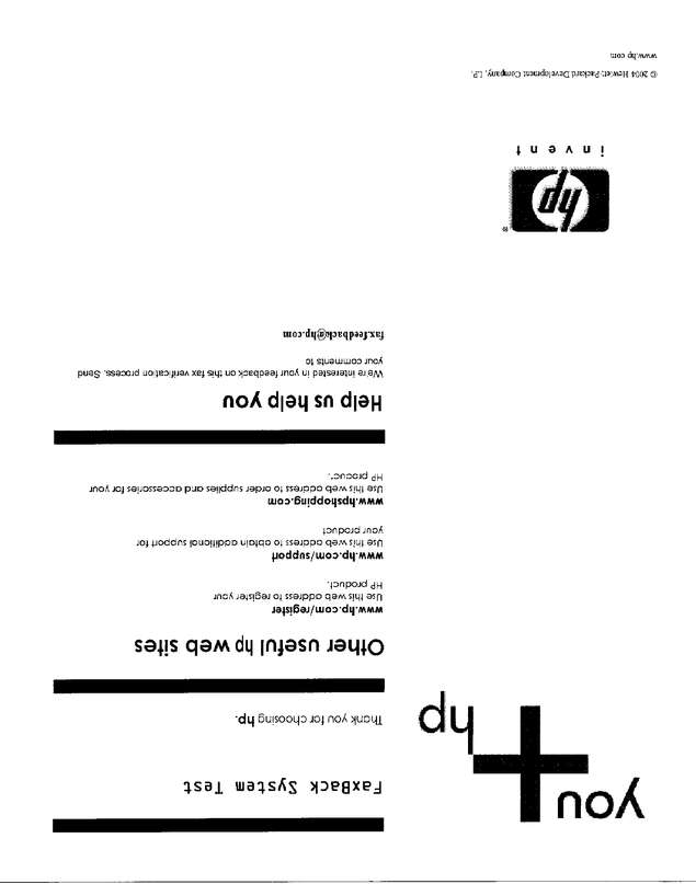 Fax page