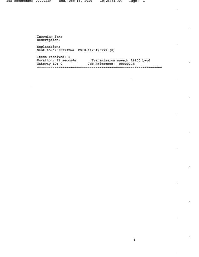 Fax page