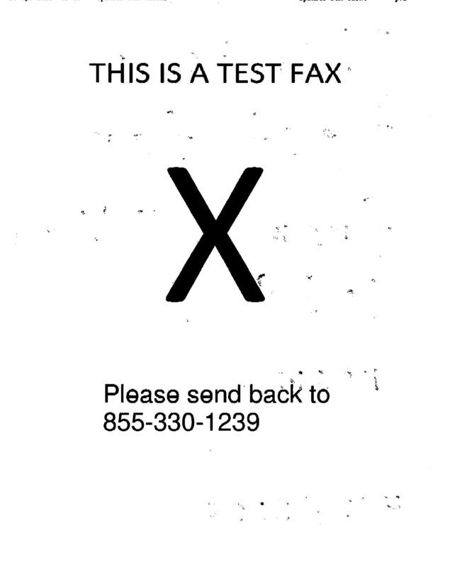 Fax page