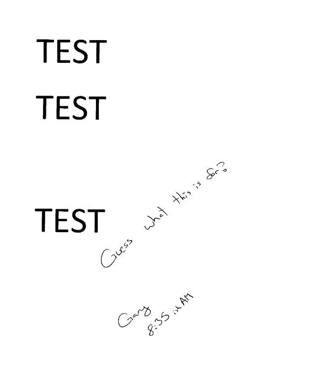 Fax page