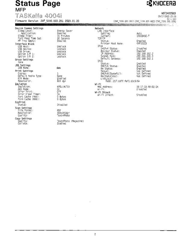fax page