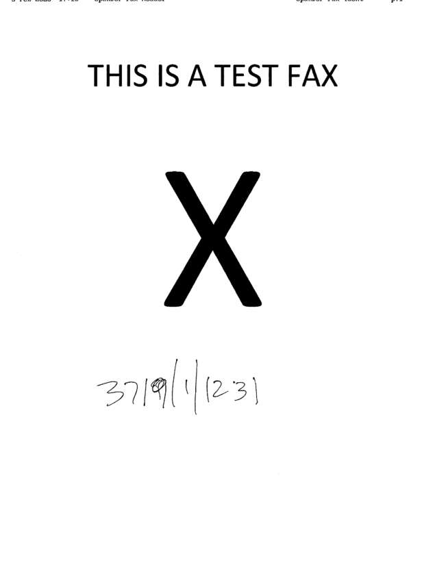 fax page