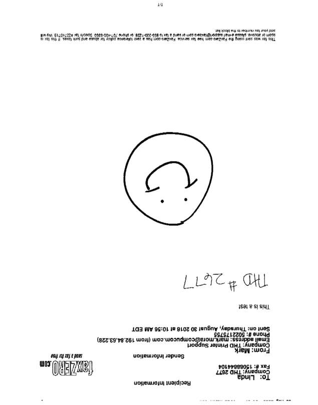 Fax page