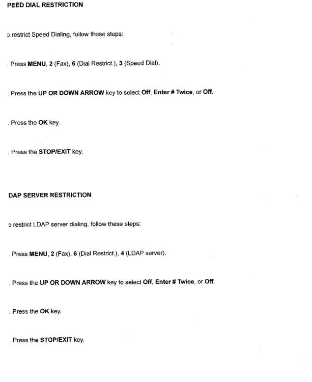 Fax page