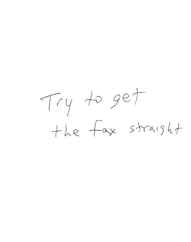 Fax page
