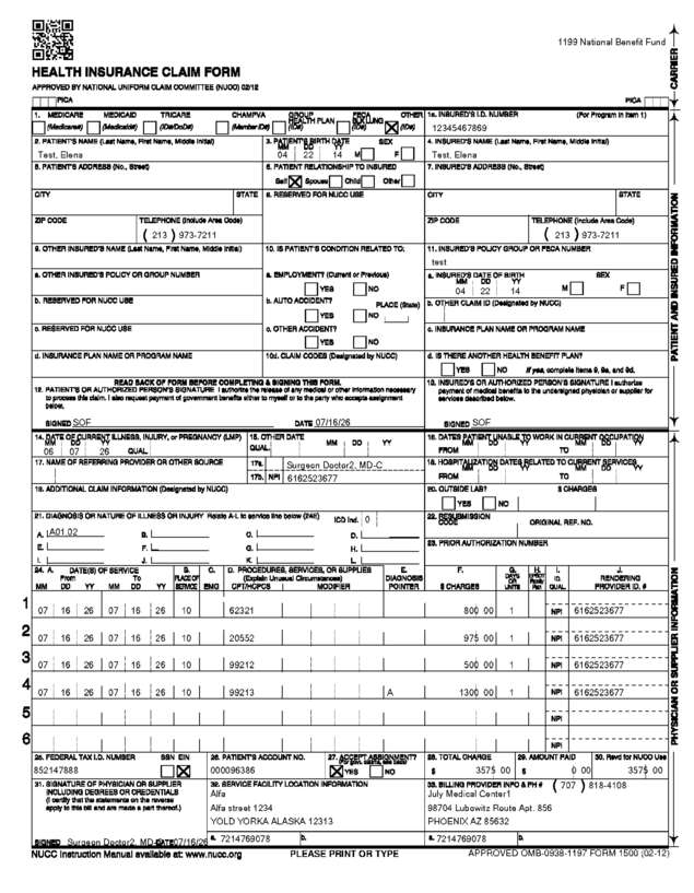 Fax page
