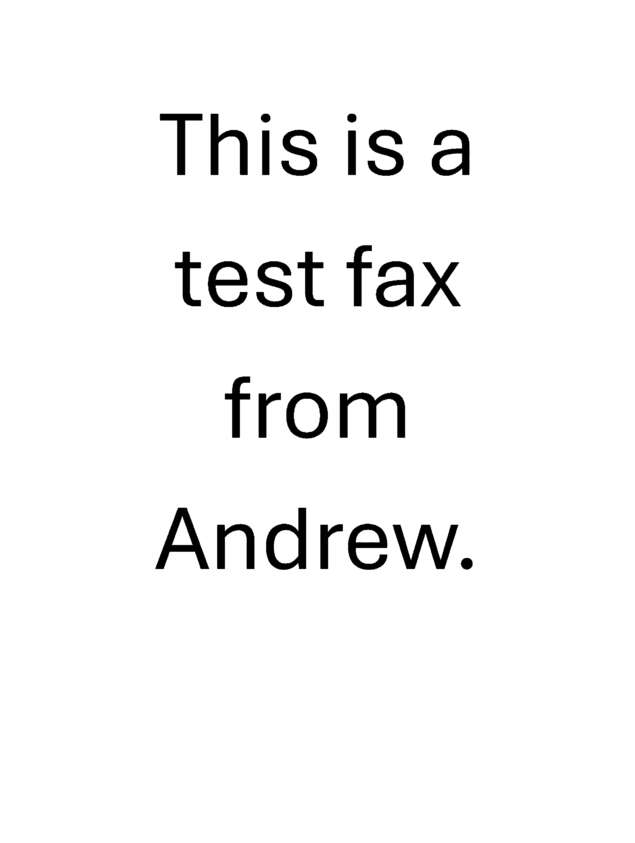 fax page