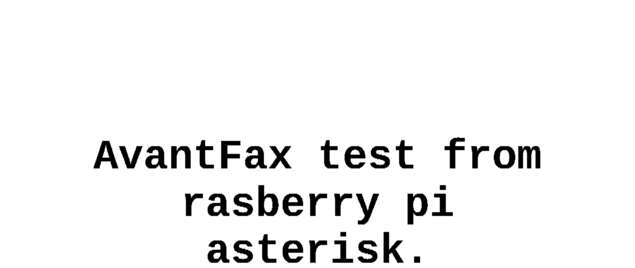 Fax page