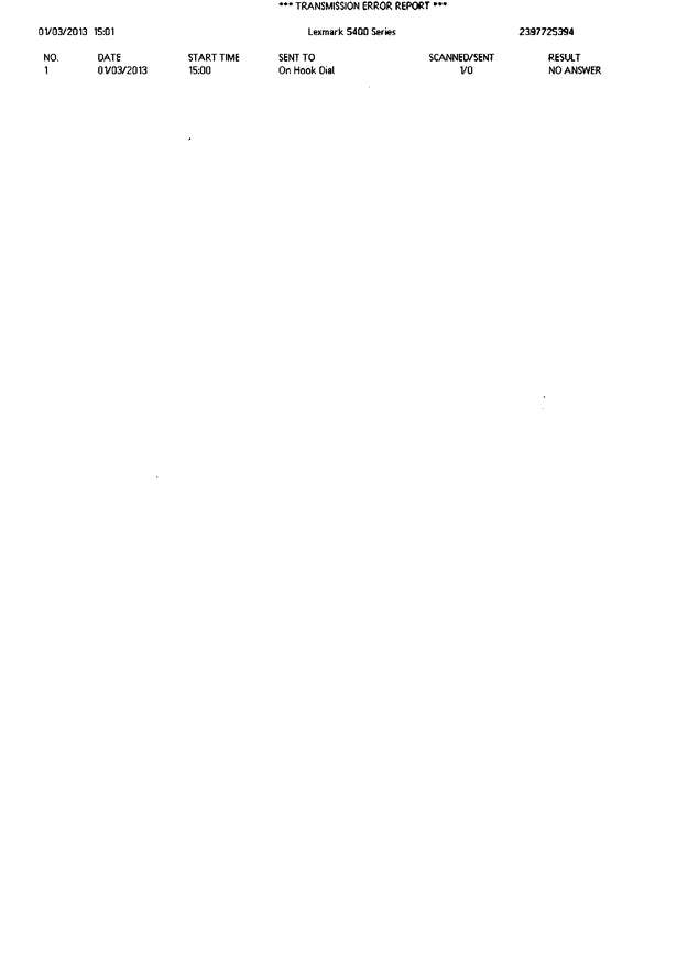 Fax page